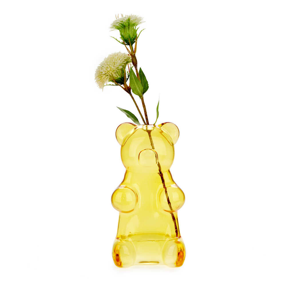 VASE YELLOW YUMMY BEAR