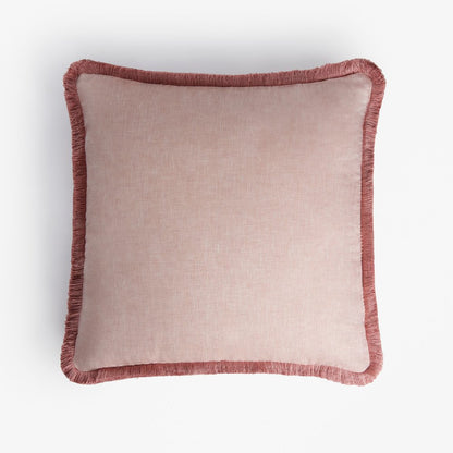 CUSHION PINK FRINGES