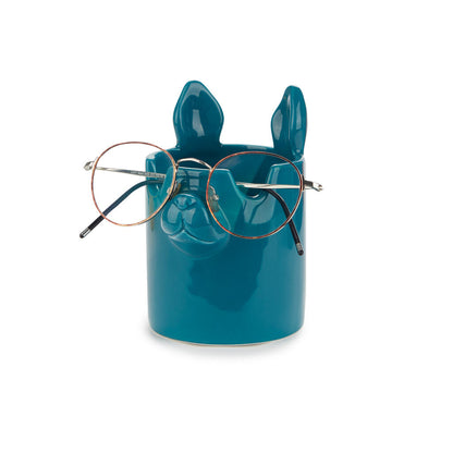 PEN HOLDER BLUE NOSY DOG