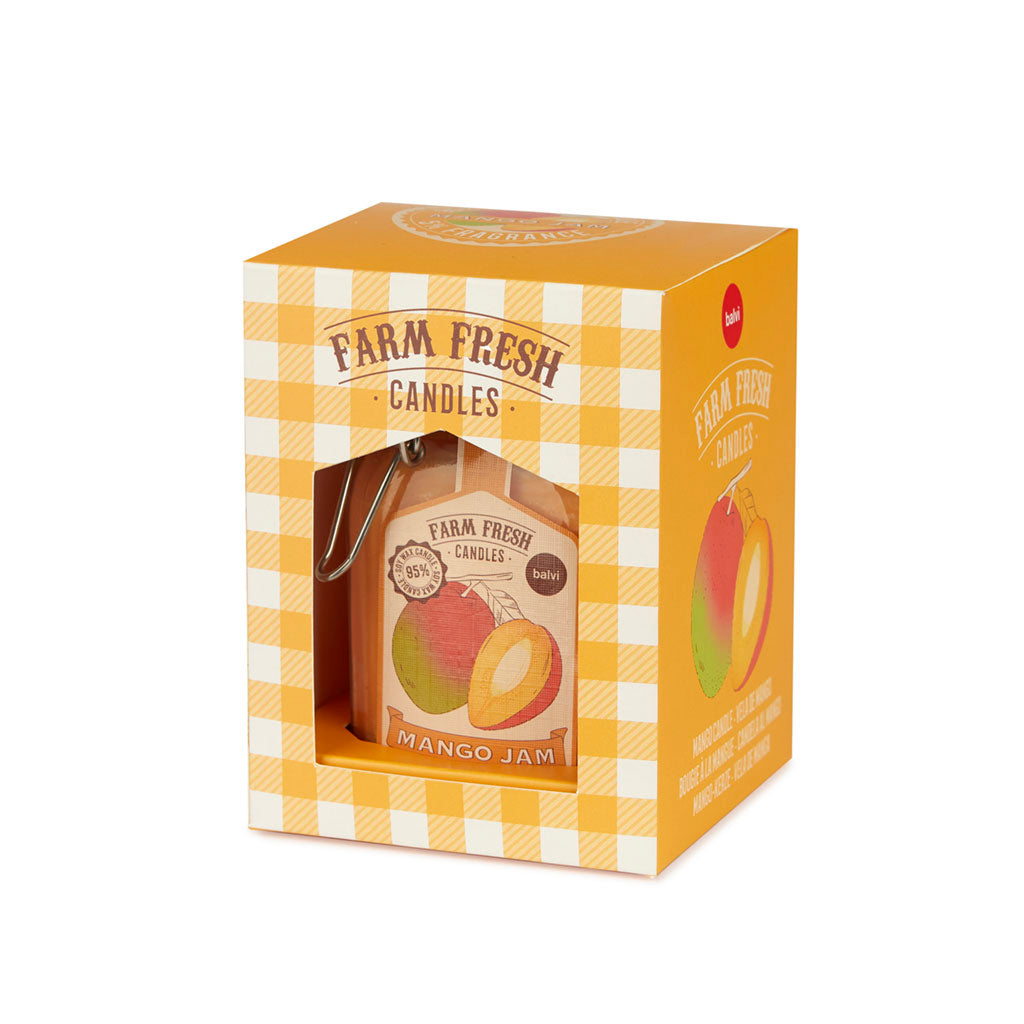 SCENTED CANDLE YELLOW MANGO