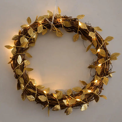 DECORATION LIGHT GOLD LEAVES