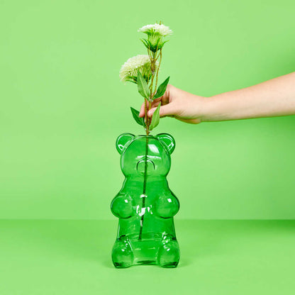 VASE GREEN YUMMY BEAR