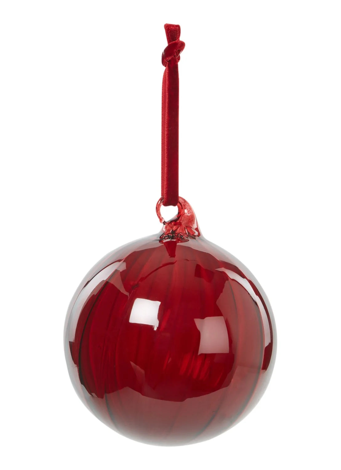 CHRISTMAS BALL RED SHISHI