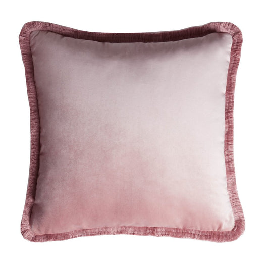 CUSHION PINK FRINGES