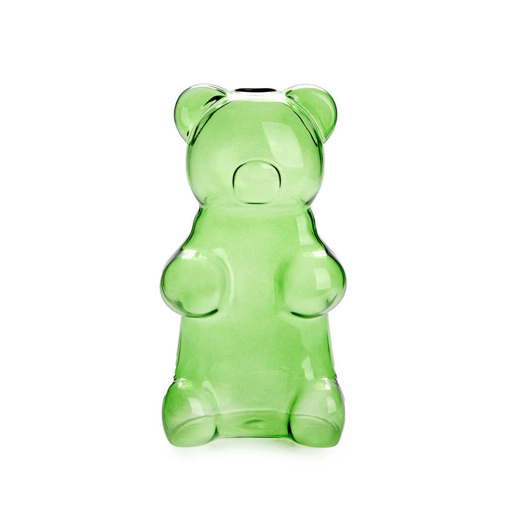 VASE GREEN YUMMY BEAR