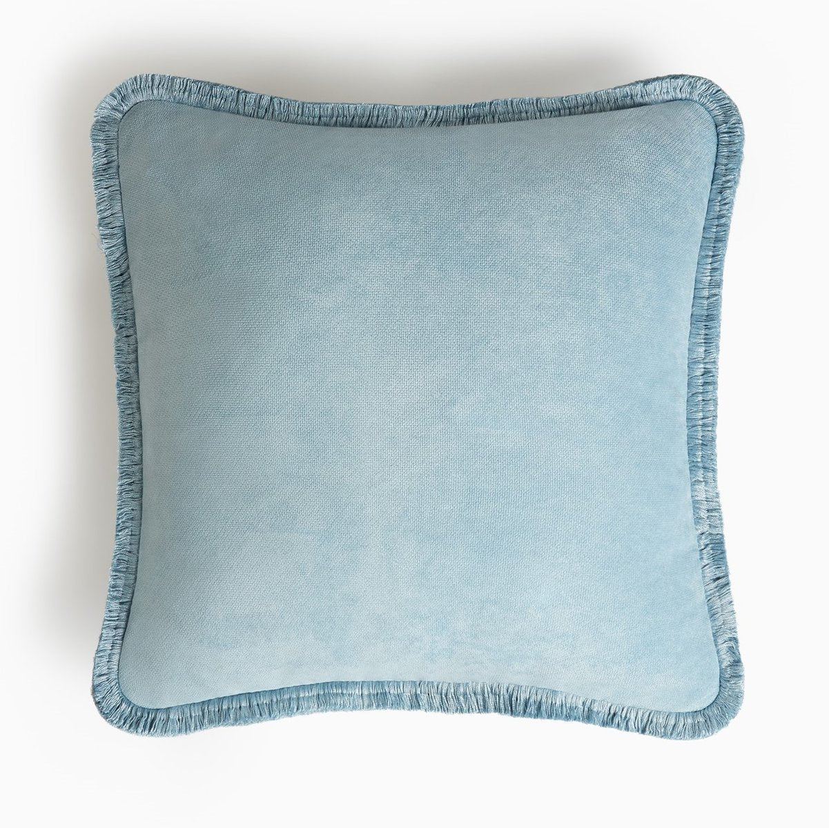 CUSHION BLUE FRINGES