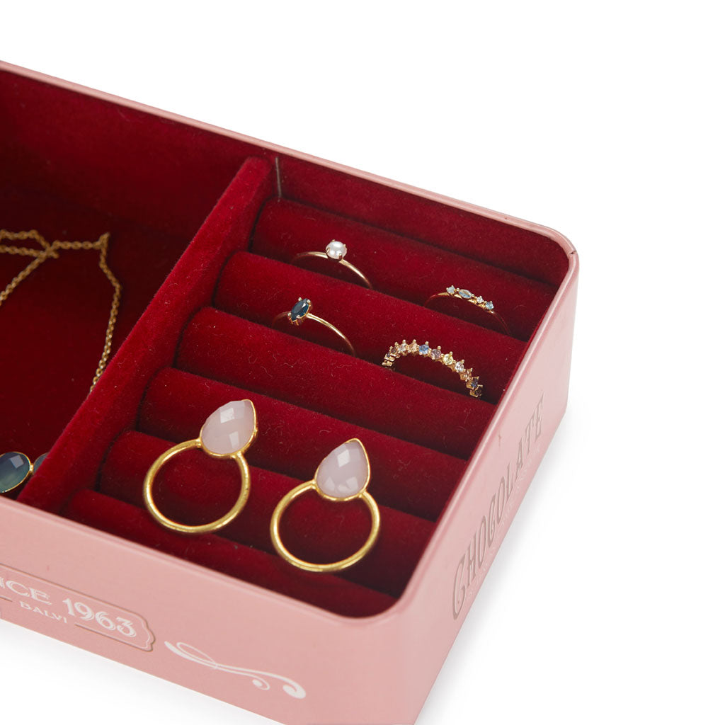 JEWELLERY BOX PINK CHOCOLATE