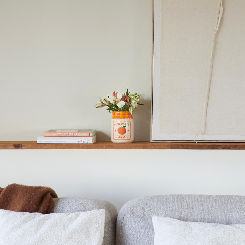 VASE CERAMIC ORANGE PEACH