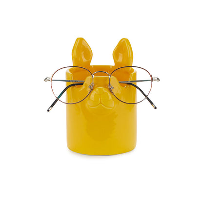 PEN HOLDER YELLOW NOSY DOG