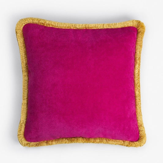 CUSHION PINK FRINGES