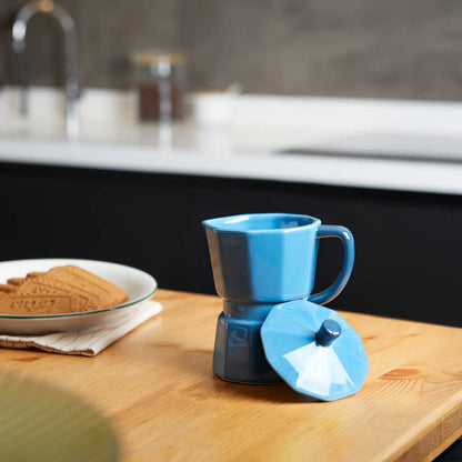 MUG CERAMIC BLUE MOKA