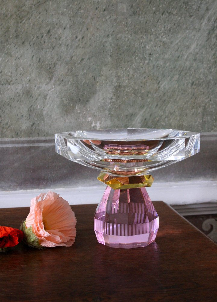 BOWL CRYSTAL ROSE MADISON