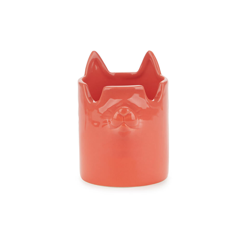PEN HOLDER RED NOSY CAT