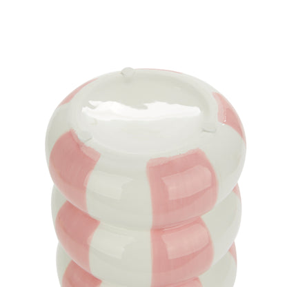 VASE CERAMIC WHITE PINK