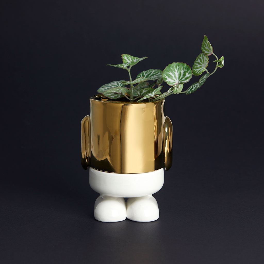 FLOWER POT GOLD STANDY