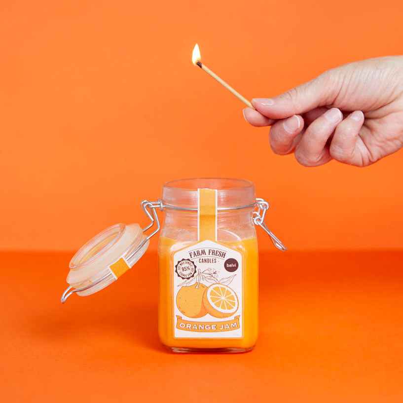 SCENTED CANDLE ORANGE JAM