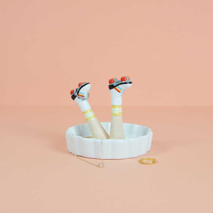 JEWELRY HOLDER WHITE LEGS