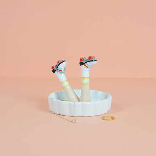 JEWELRY HOLDER WHITE LEGS