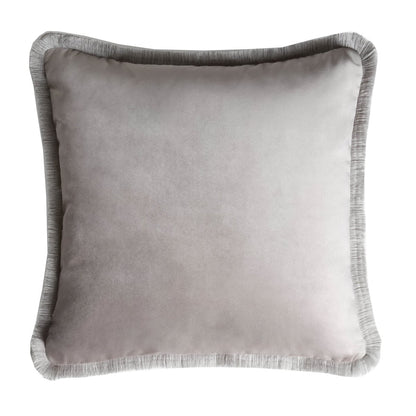 CUSHION GREY FRINGES