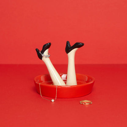 JEWELRY HOLDER RED LEGS