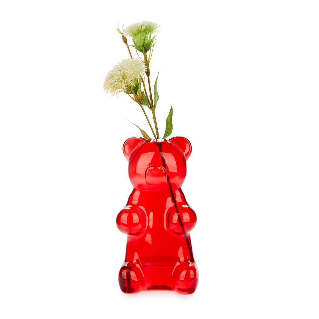 VASE RED YUMMY BEAR