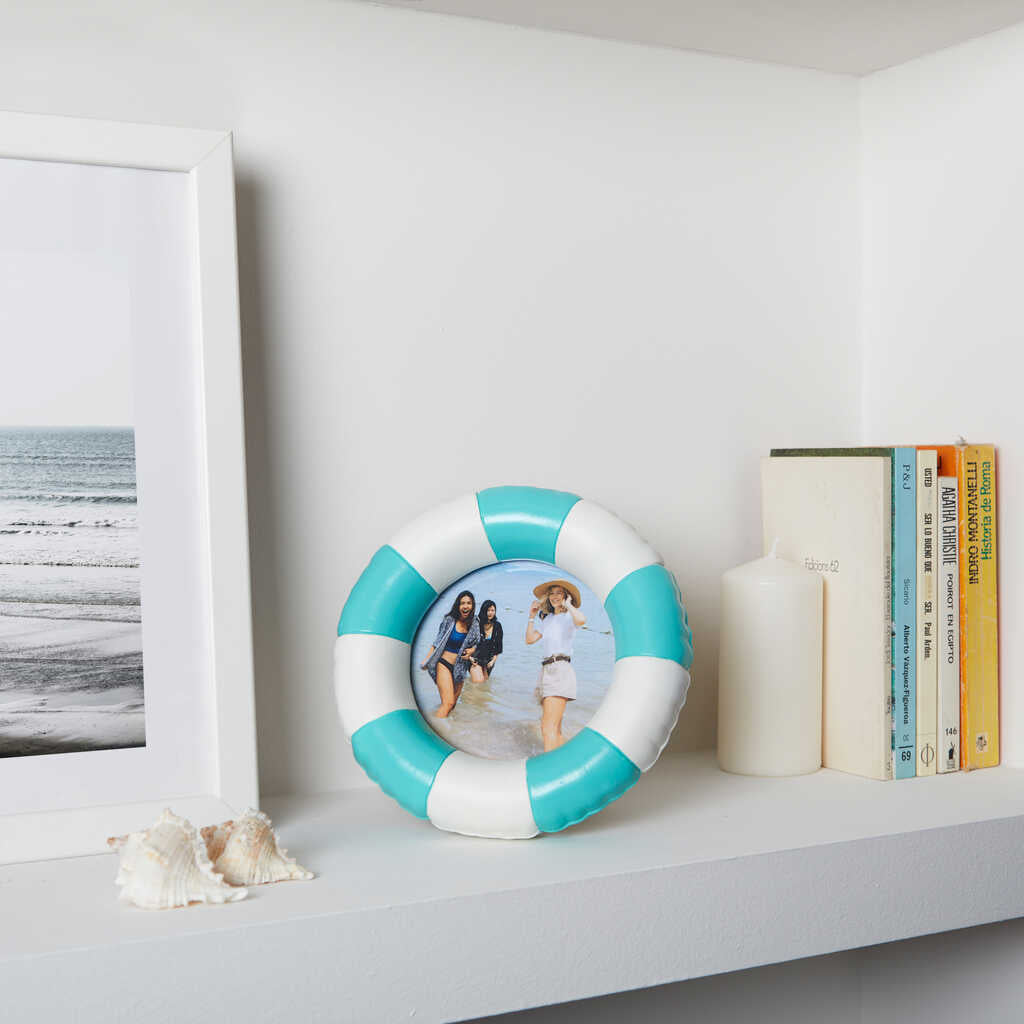 PHOTO FRAME TURQUOISE LIFEBUOY