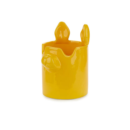 PEN HOLDER YELLOW NOSY DOG