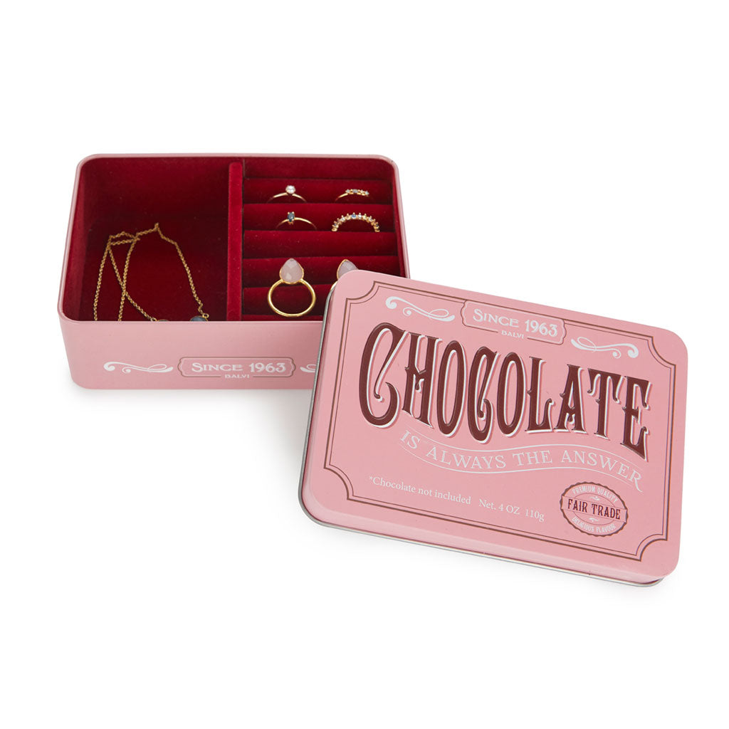 JEWELLERY BOX PINK CHOCOLATE