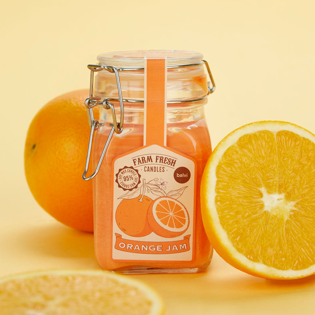 SCENTED CANDLE ORANGE JAM