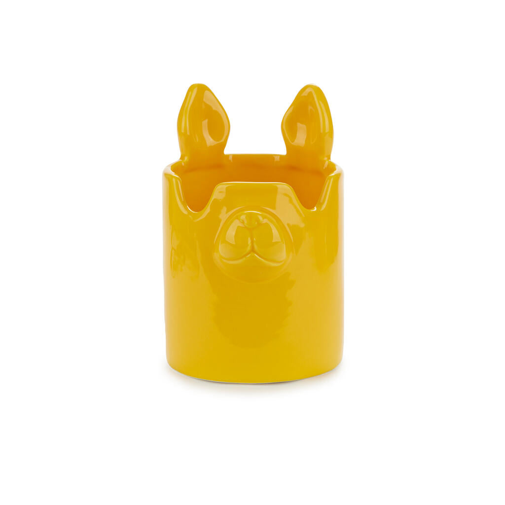PEN HOLDER YELLOW NOSY DOG