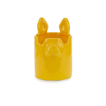 PEN HOLDER YELLOW NOSY DOG