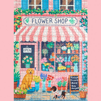 PUZZLE CHIPBOARD ART FLOWERSHOP