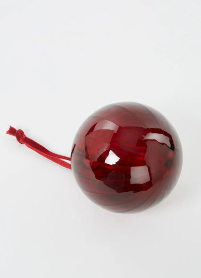 CHRISTMAS BALL RED SHISHI