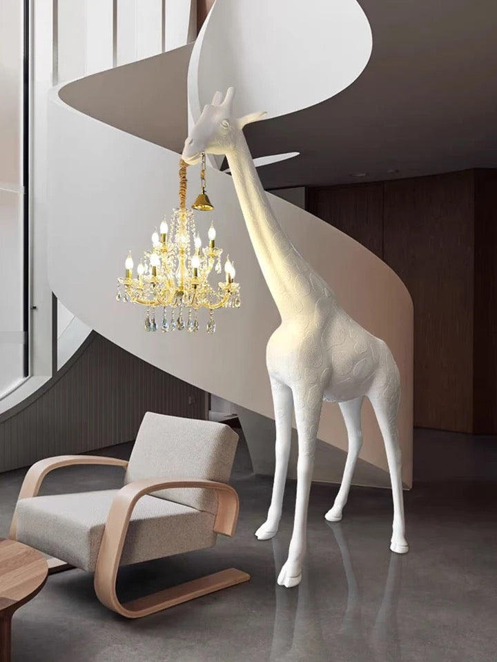 FLOOR LAMP WHITE GIRAFFE