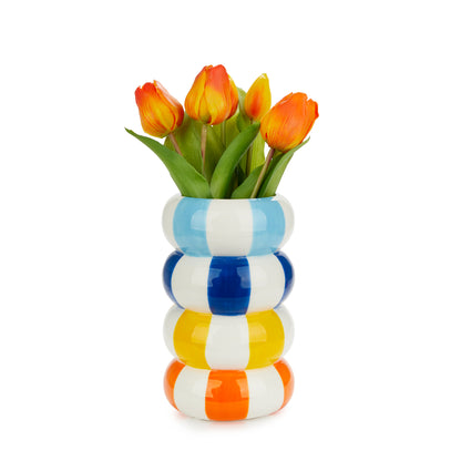 VASE CERAMIC MULTICOLOR