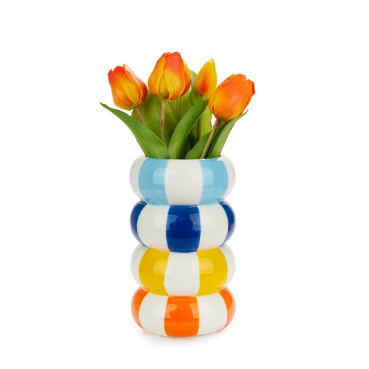 VASE CERAMIC MULTICOLOR