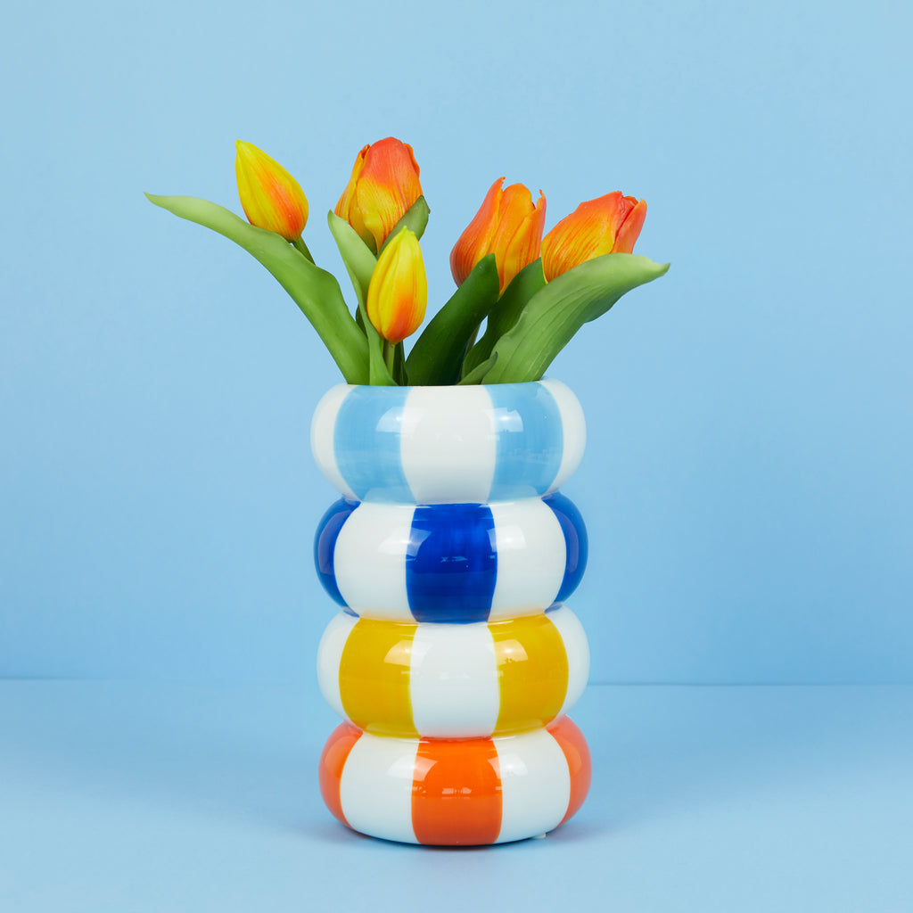 VASE CERAMIC MULTICOLOR