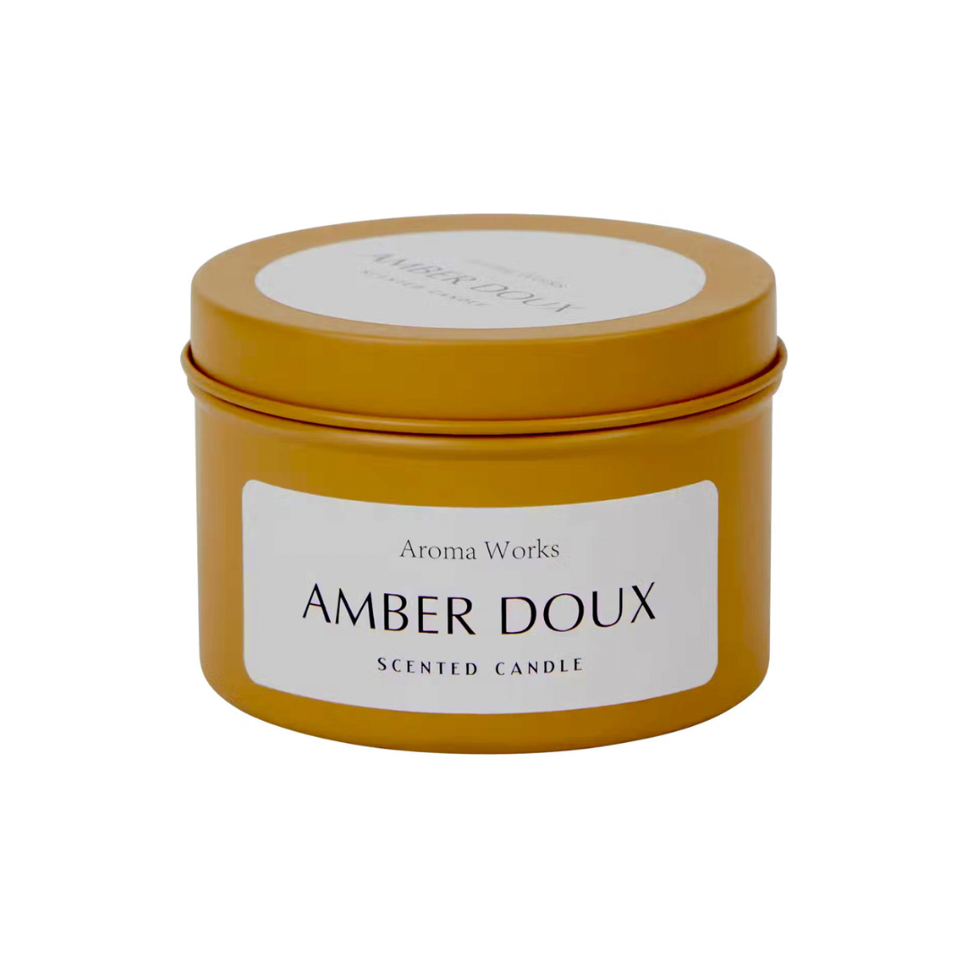Atmosphera Duftkerze Ambra Im Glas – 65 G, Mehrfarbig, Mit Deckel