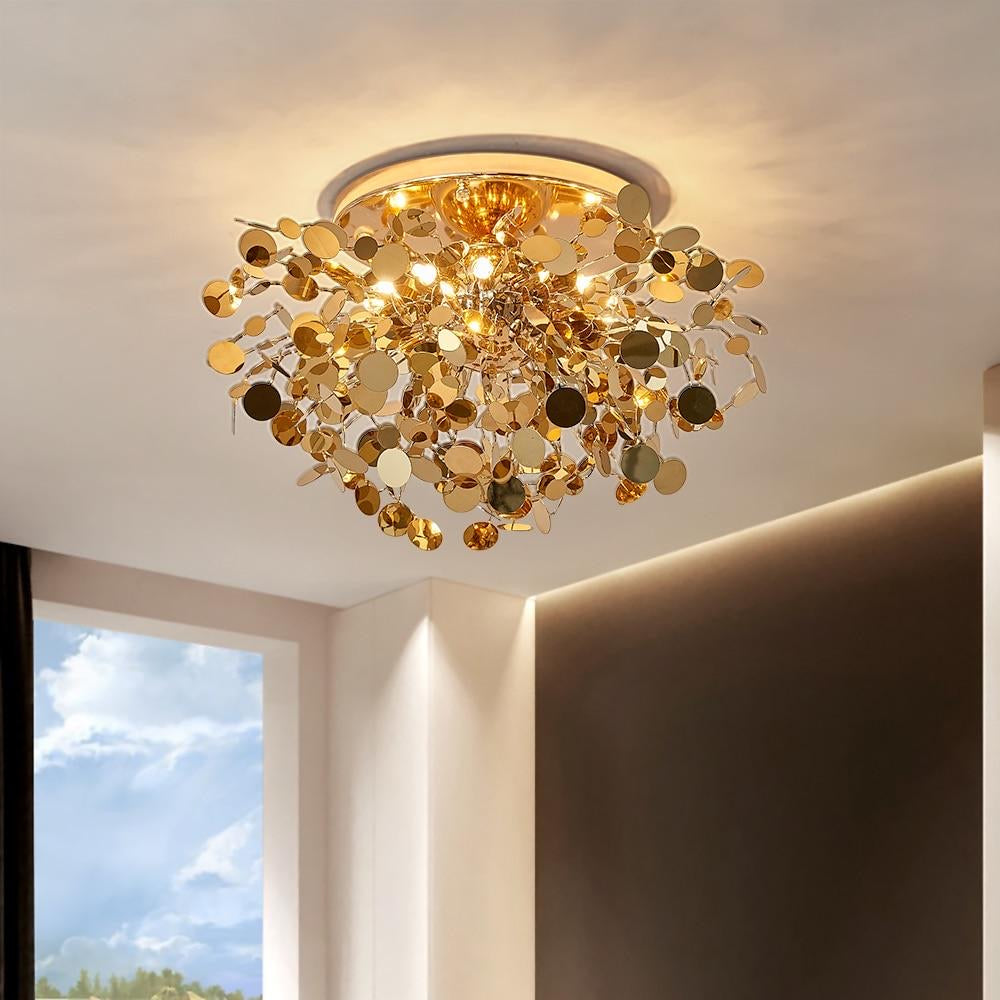 CEILING LAMP GOLD PATRICIA - MIOMILLY HOME