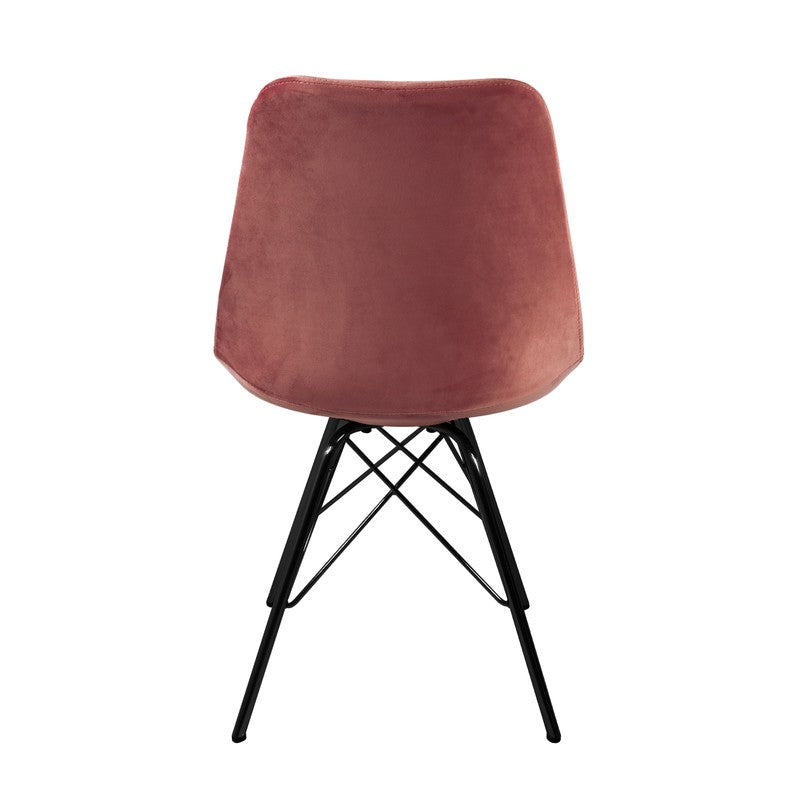 CHAIR PINK VELVET VELOURS