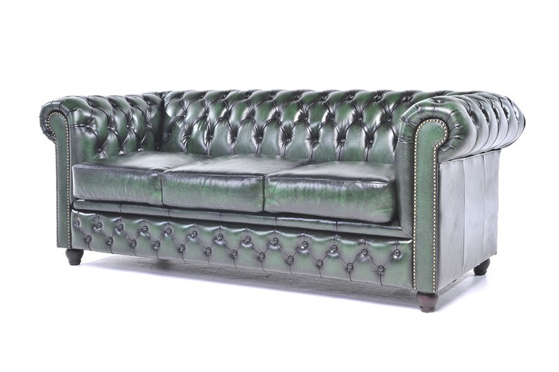 SOFA GREEN CHESTERFIELD