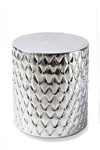 POUF SILVER SQUAMAE