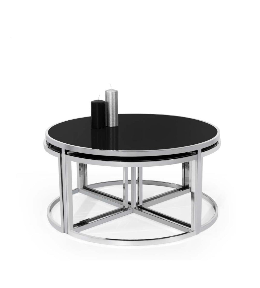 COFFEE TABLE SILVER PENELOPE - MIOMILLY HOME