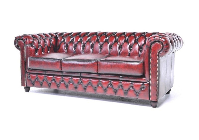 SOFA MAROON CHESTERFIELD