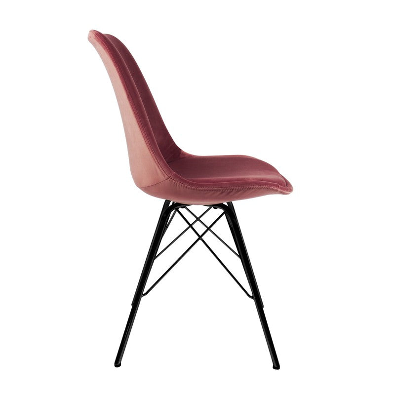 CHAIR PINK VELVET VELOURS