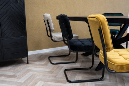 CHAIR BLACK YELLOW SOLARIIS