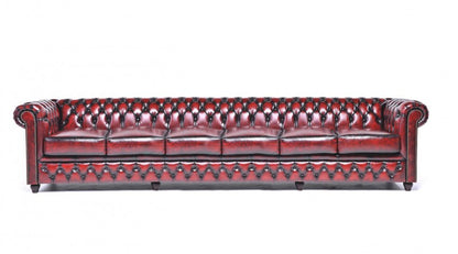 SOFA MAROON CHESTERFIELD