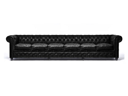 SOFA BLACK CHESTERFIELD