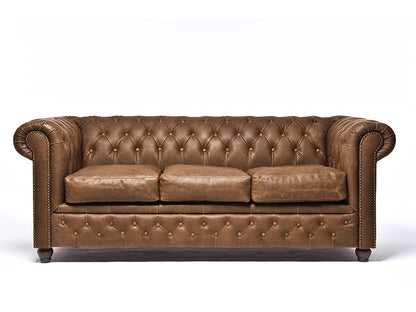 SOFA BROWN CHESTERFIELD