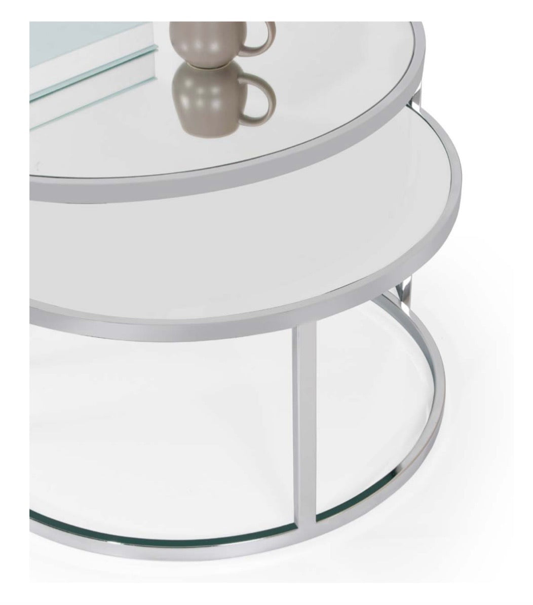 COFFEE TABLE SILVER ARABELLA - MIOMILLY HOME